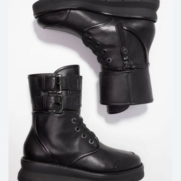 Geox Respira Porthya Leather Platform Combat Books -- EU 36.5 --‎ US 6 - Picture 2 of 12